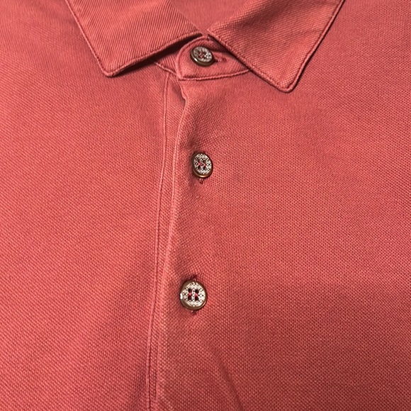 Canali Maroon Polo Shirt Sz. Eur 52 US M - Picture 8 of 10